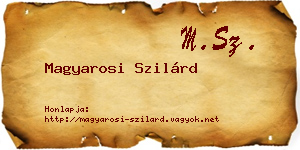Magyarosi Szilárd névjegykártya